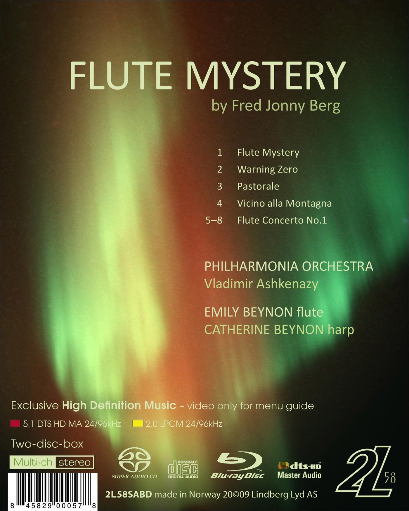 Berg, F.J.: Flute Mystery / Warning Zero / Pastorale / Vicin