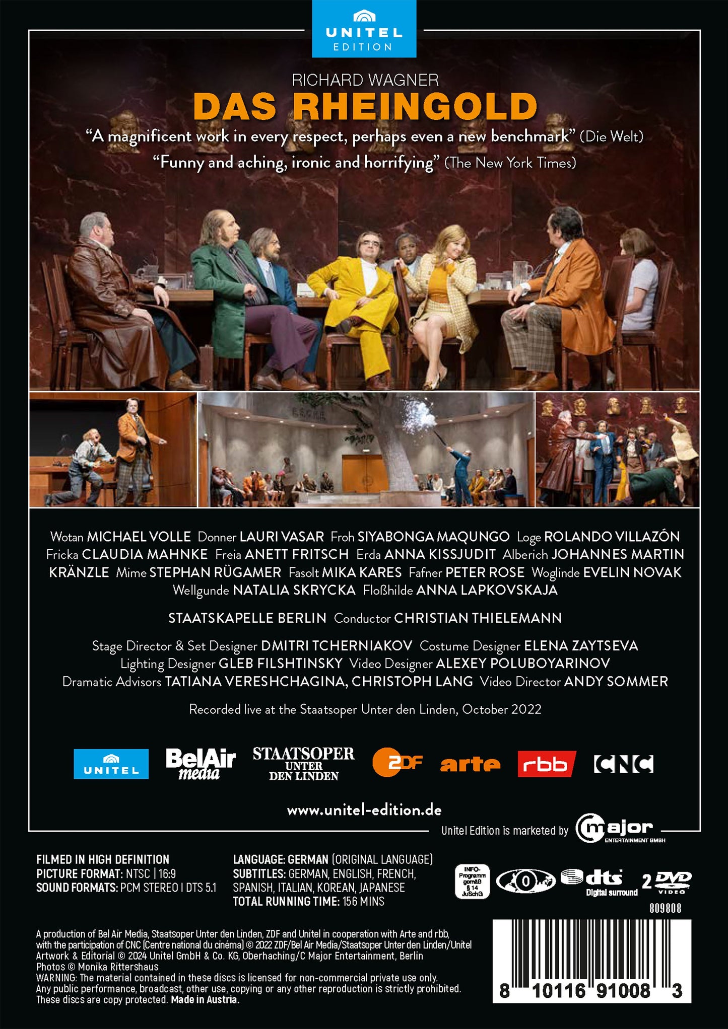 Wagner: Das Rheingold  Christian Thielemann, Claudia Mahnke, Dmitri Tcherniakov, Johannes Martin Kranzle, Michael Volle, Mi