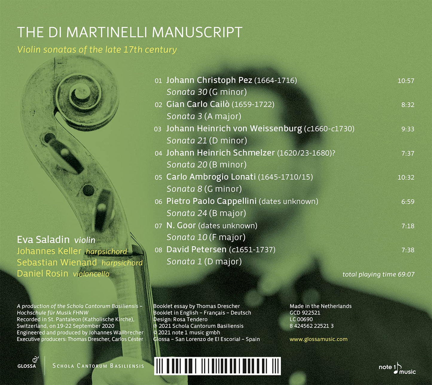 The Di Martinelli Manuscript - Violin sonatas of the late 17