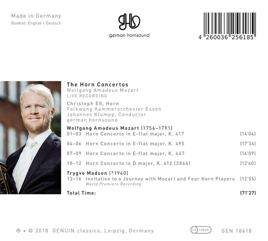 Mozart: The Horn Concertos (Live)