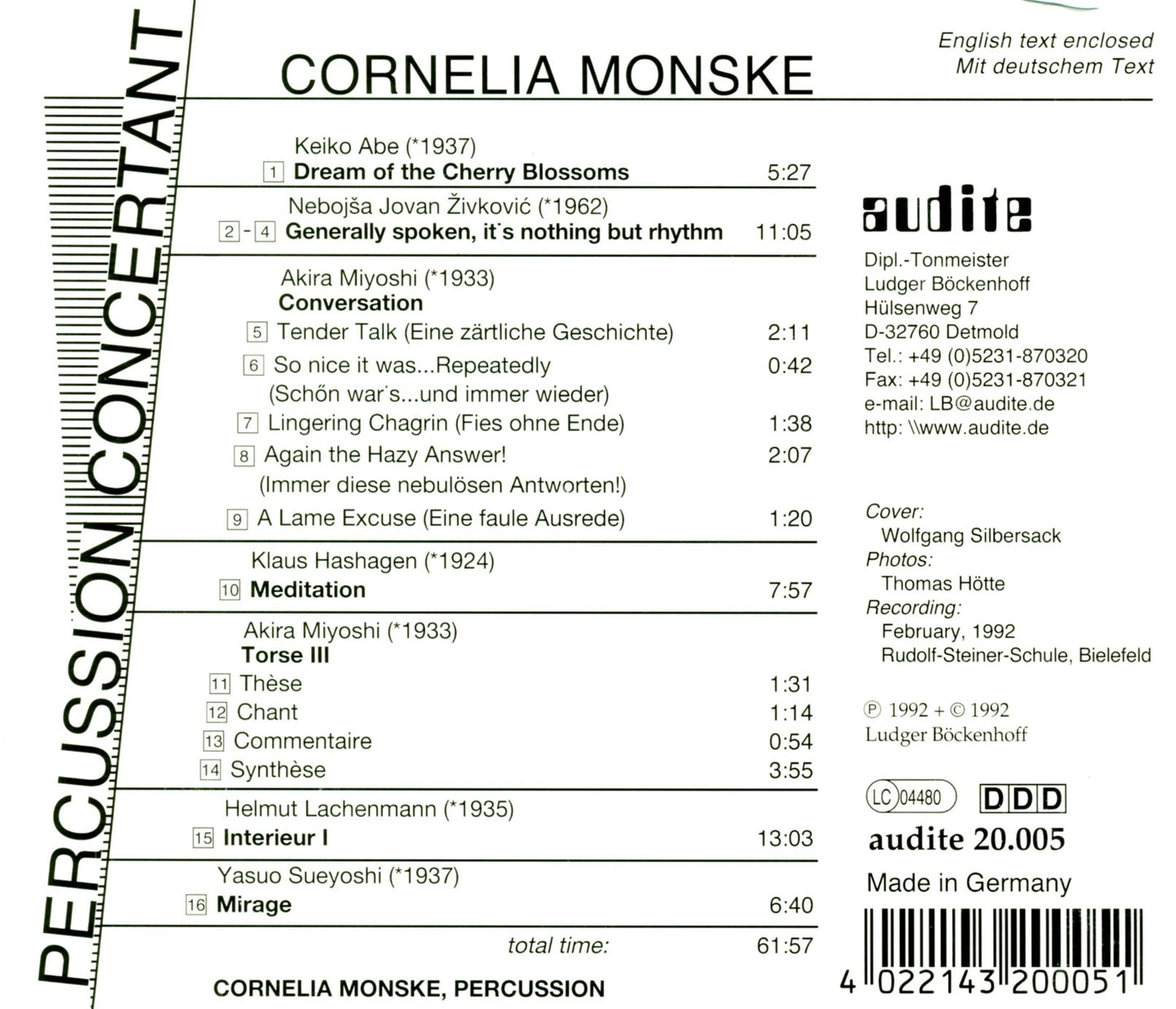 PERCUSSION CONCERTANT