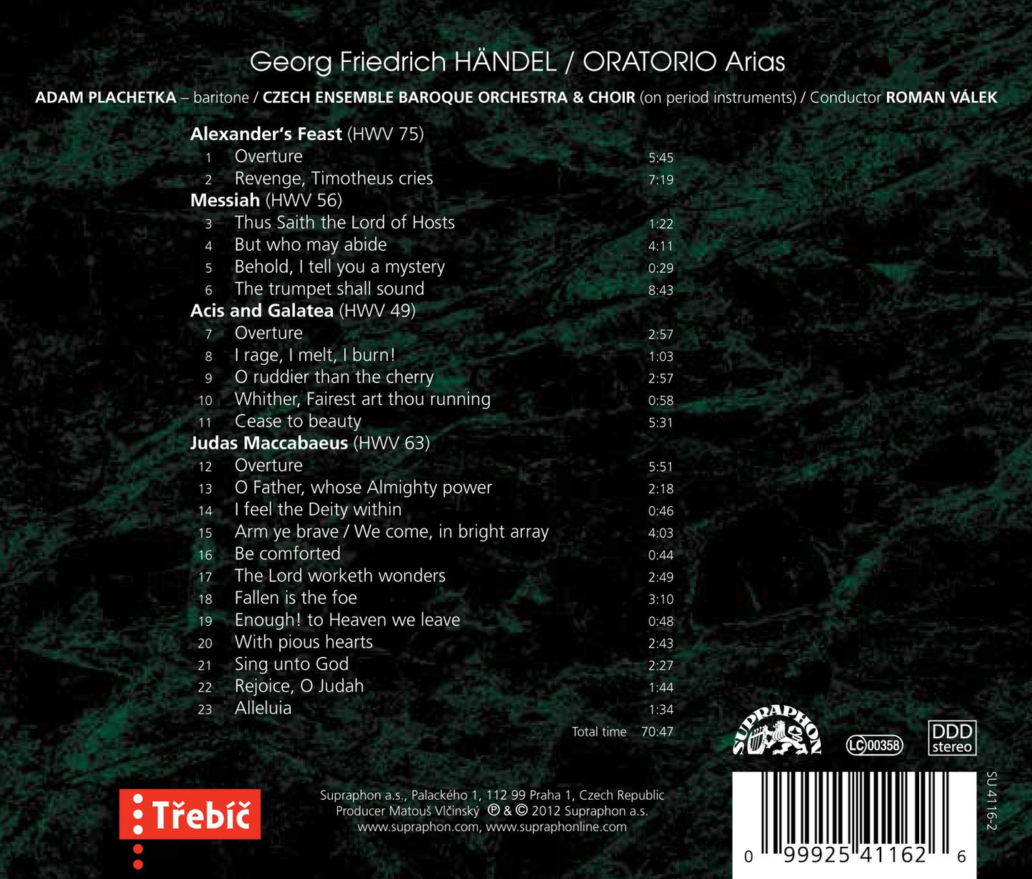 Händel: Oratorio Arias