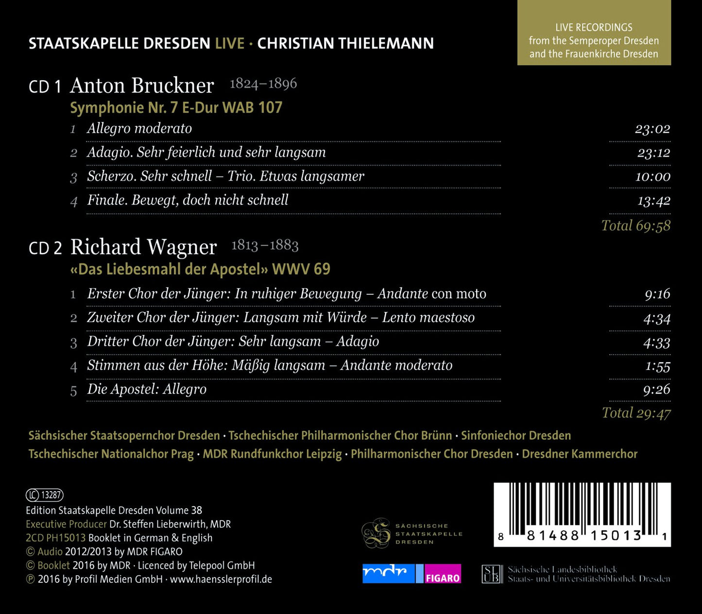 Bruckner: Symphony No. 7 in E Major, WAB 107 - Wagner: Das L