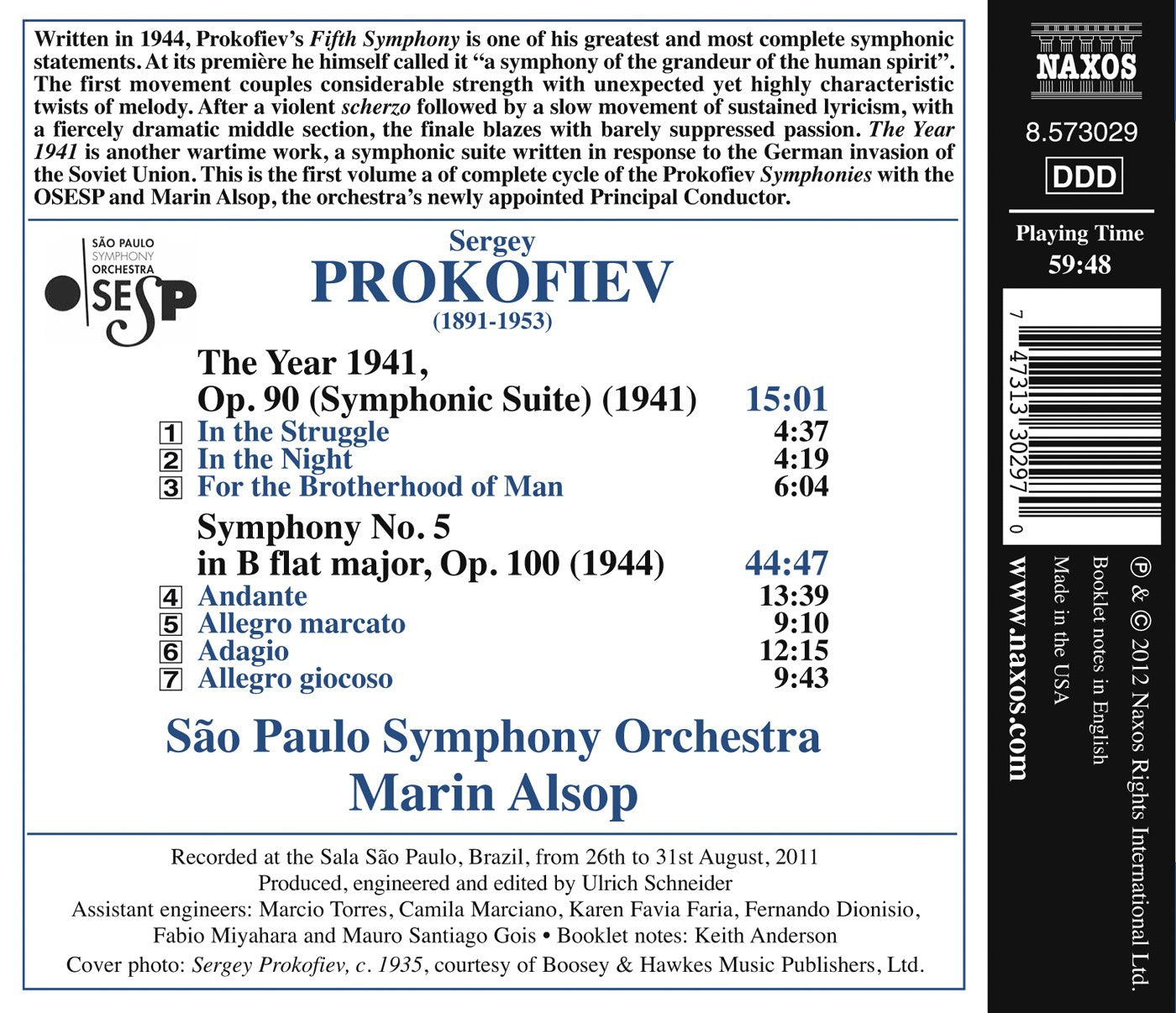 Prokofiev: The Year 1941 - Symphony No. 5