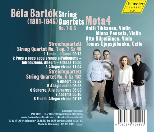 Bartók: String Quartets Nos. 1 & 5