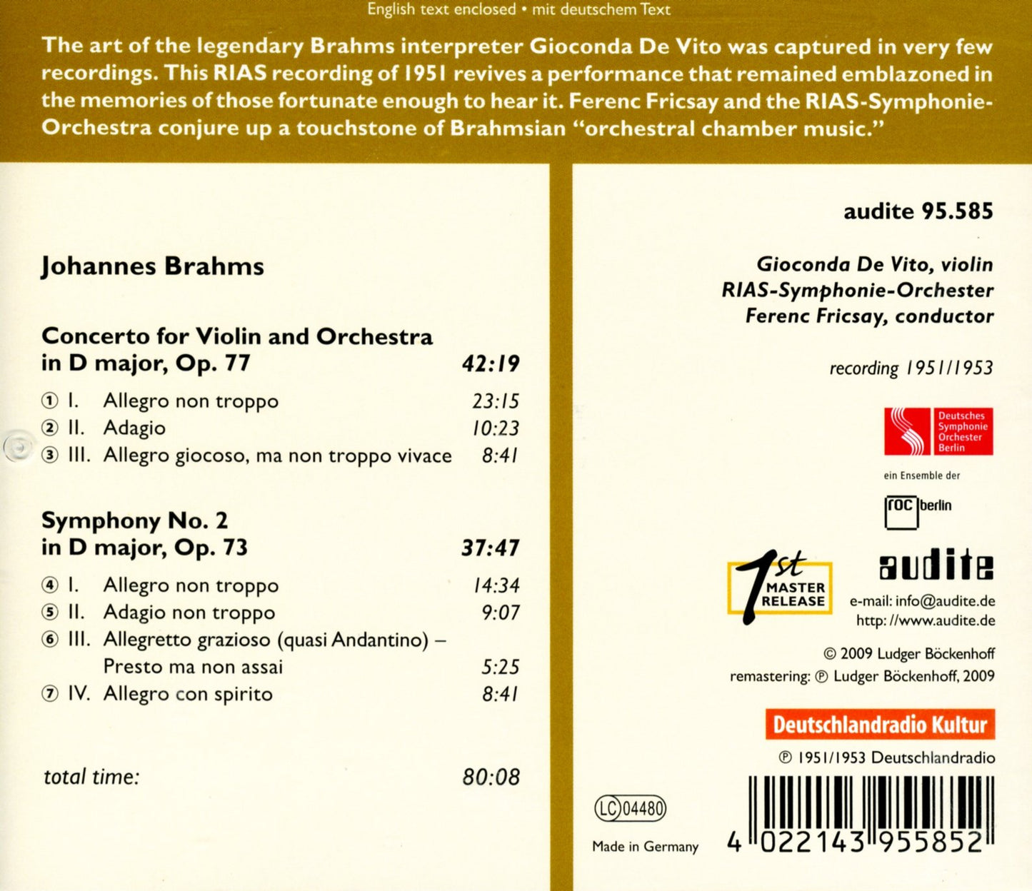V 10: EDITION FERENC FRICSAY -