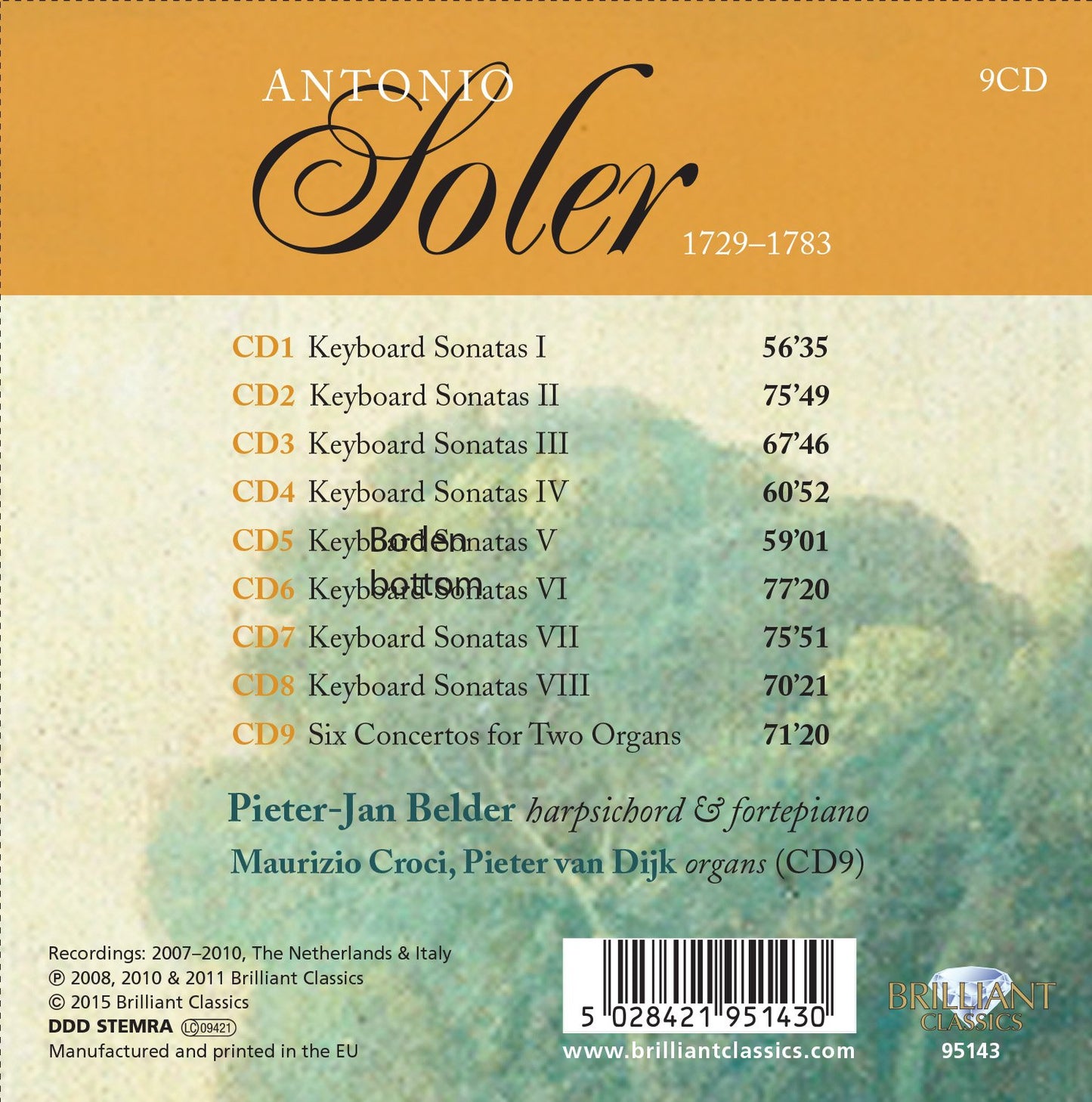 Soler: Complete Keyboard Sonatas / 6 Concertos for 2 Organs