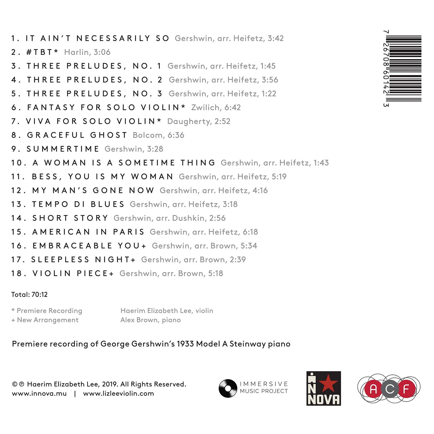 My Time Is Now - Inspirations from the Gershwins