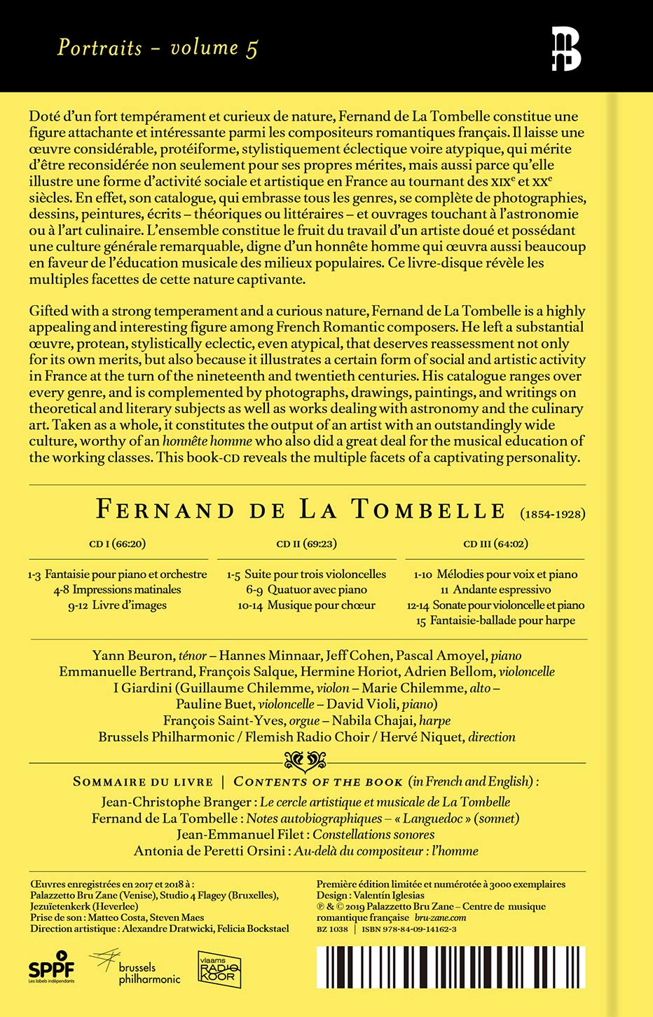 La Tombelle: Musique de chambre, chorale et symphonique