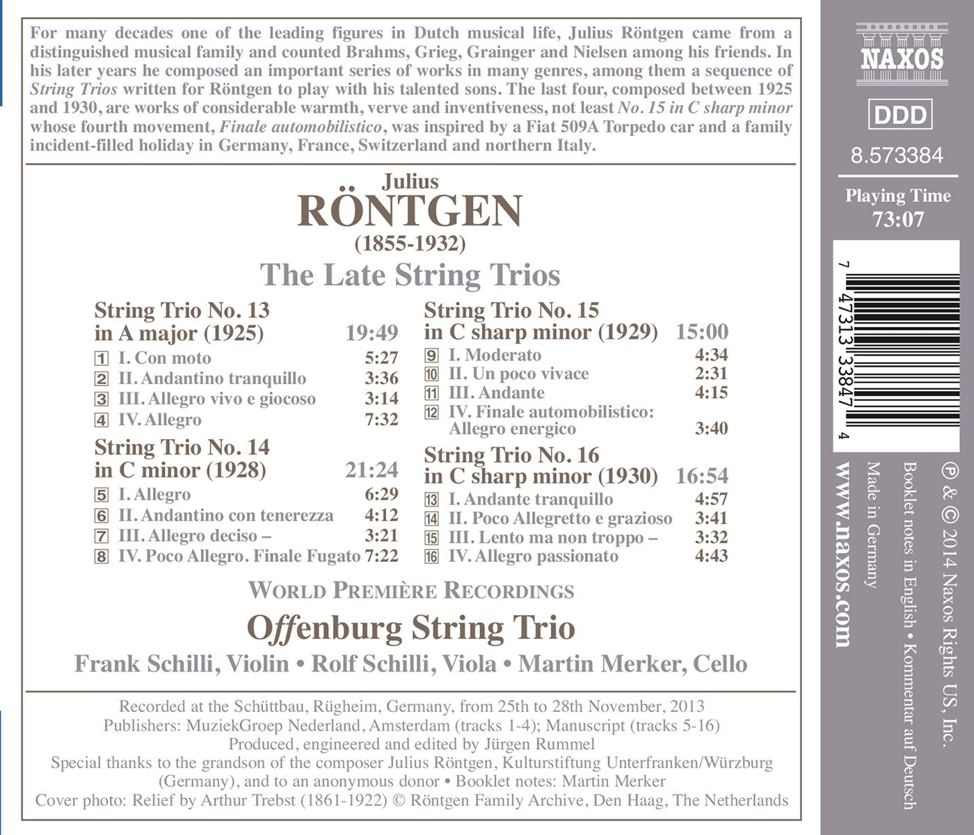 Röntgen: The Late String Trio