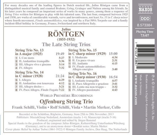 Röntgen: The Late String Trio