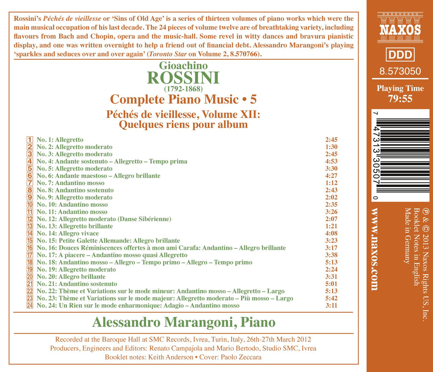 Rossini: Complete Piano Music, Vol. 5