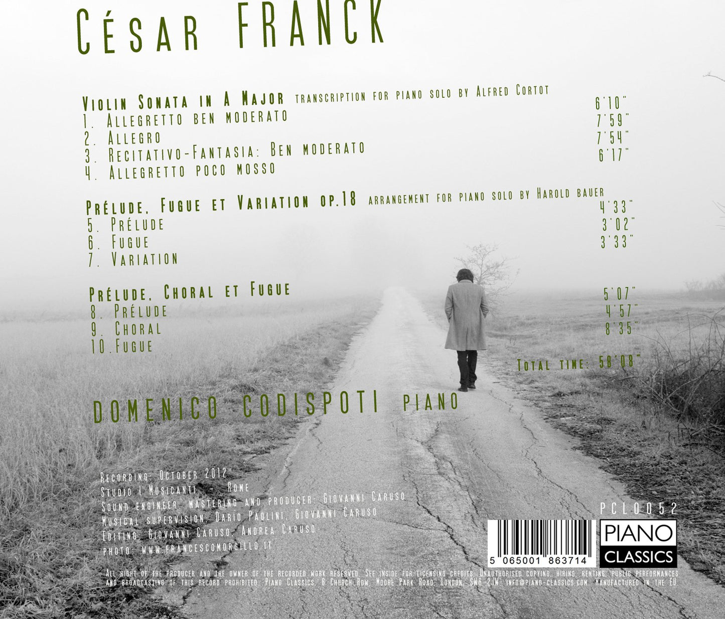 Franck: Violin Sonata in A Major, Prelude, Fugue et Variatio