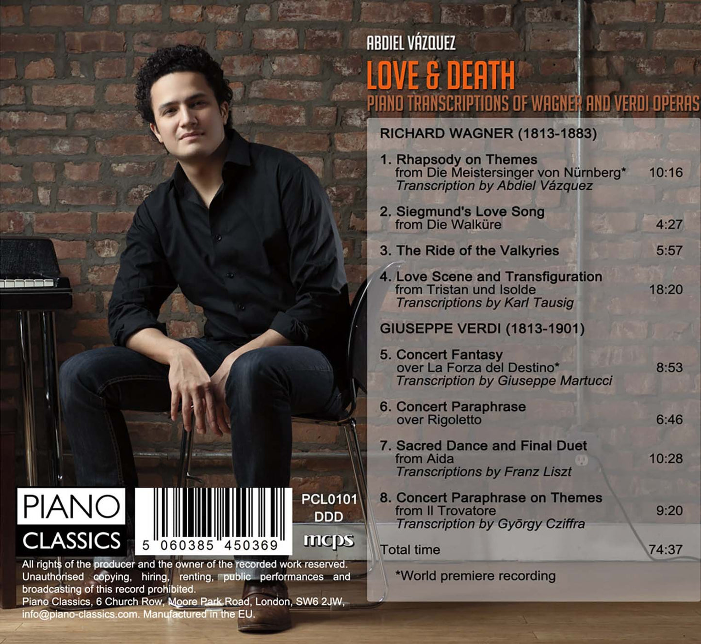 Love & Death: Piano Transcriptions of Wagner & Verdi Operas