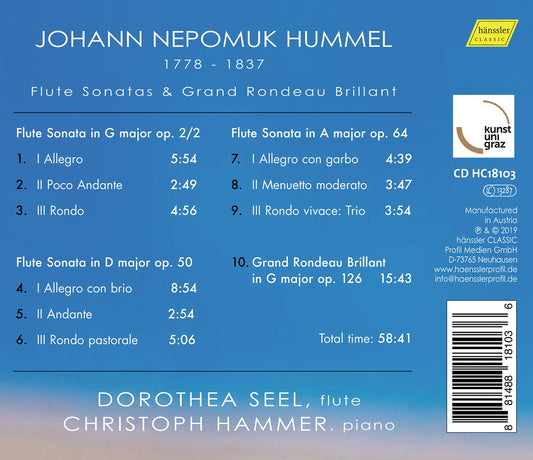 Hummel: Flute Sonatas