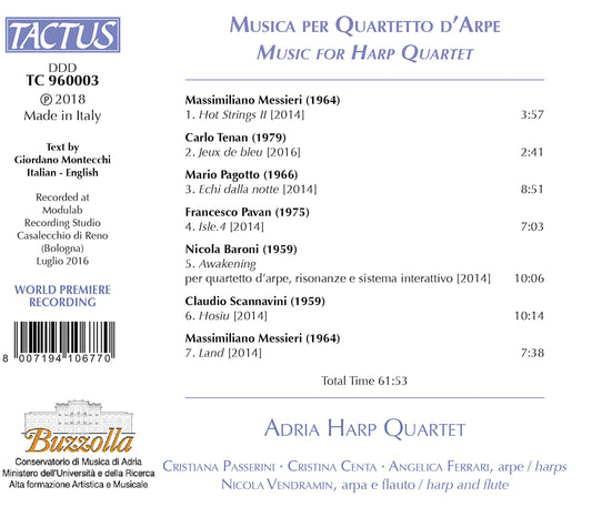 Music for Harp Quartet