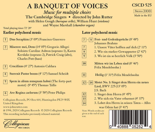 A Banquet of Voices - Music for Multiple Choirs