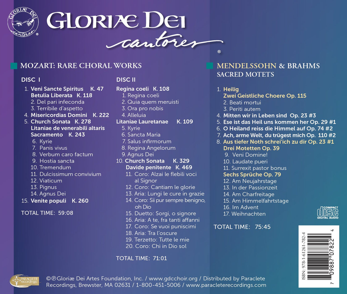 MENDELSSOHN & MOZART SET