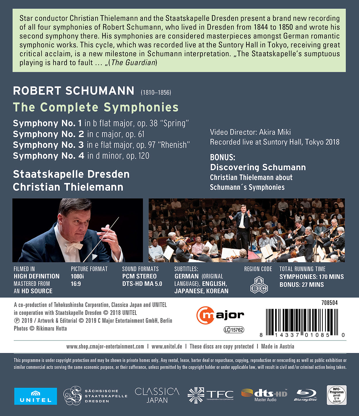 Schumann: Complete Symphonies [Blu-ray Video]
