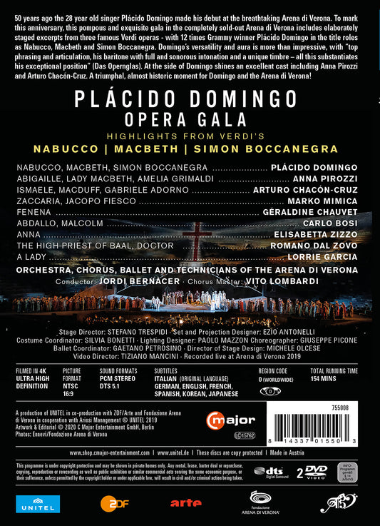 Plácido Domingo - Opera Gala [Blu-ray Video]