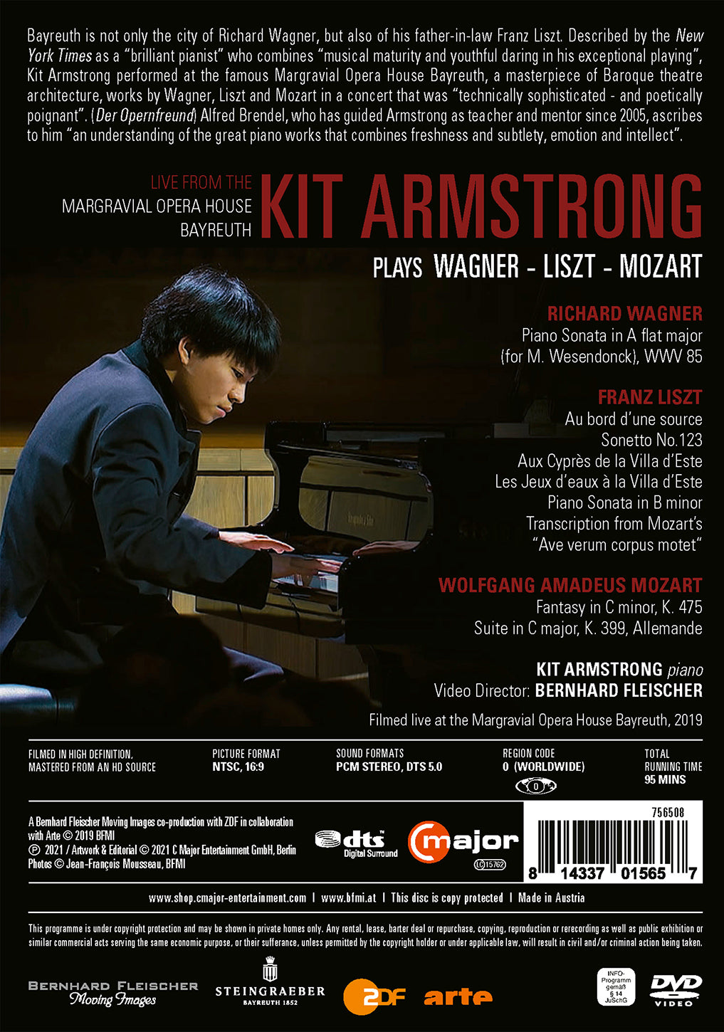 Kit Armstrong Plays Wagner, Liszt and Mozart [DVD Video]