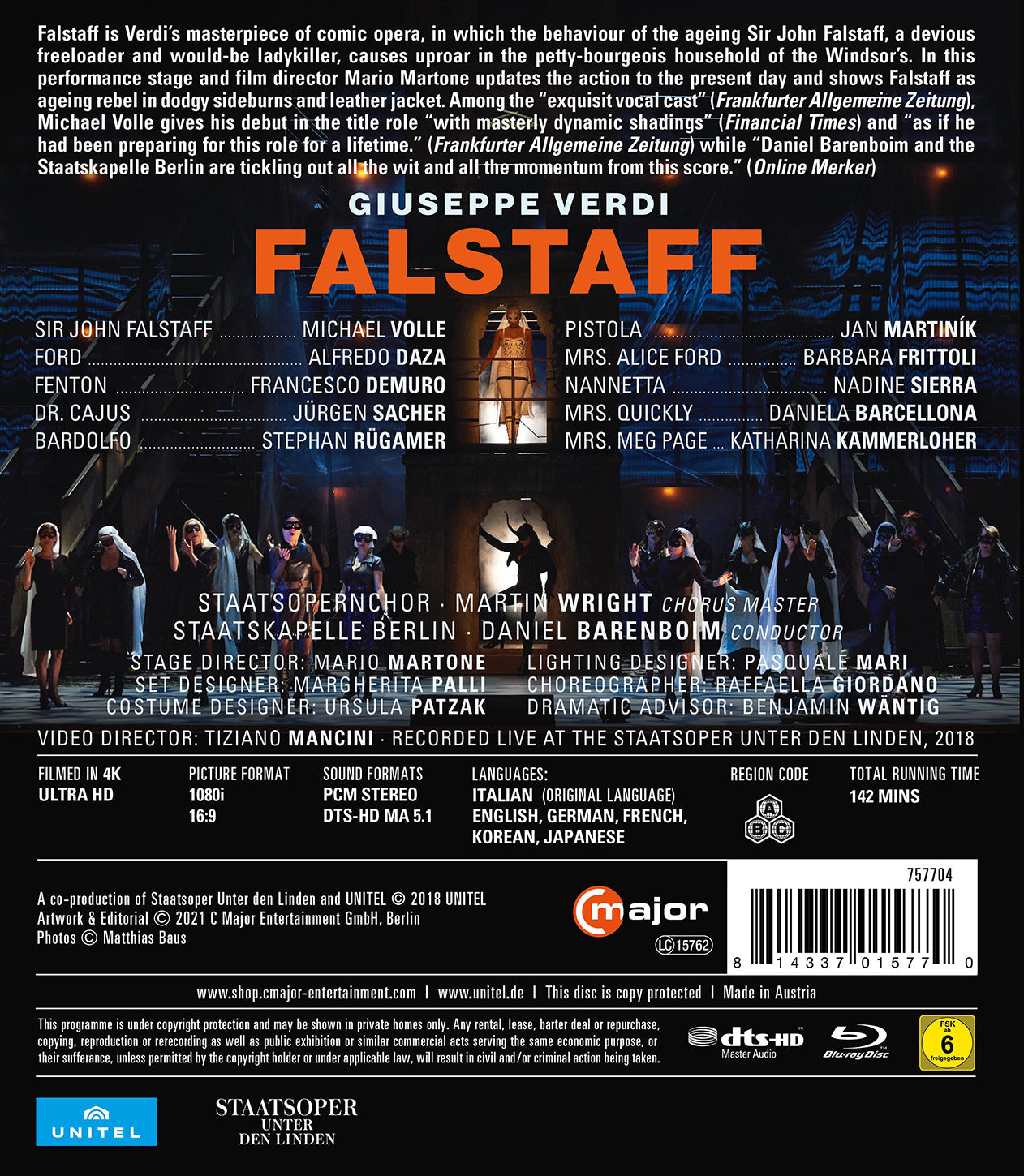 Verdi: Falstaff  Staatskapelle Berlin, Staatsopernchor, Barenboim