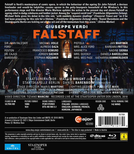 Verdi: Falstaff  Staatskapelle Berlin, Staatsopernchor, Barenboim