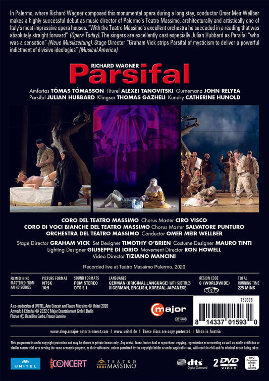 Wagner: Parsifal Alexei Tanovitski, Catherine Hunold, Coro & Orchestra Del Teatro Massimo, Graham Vick, John Relyea,
