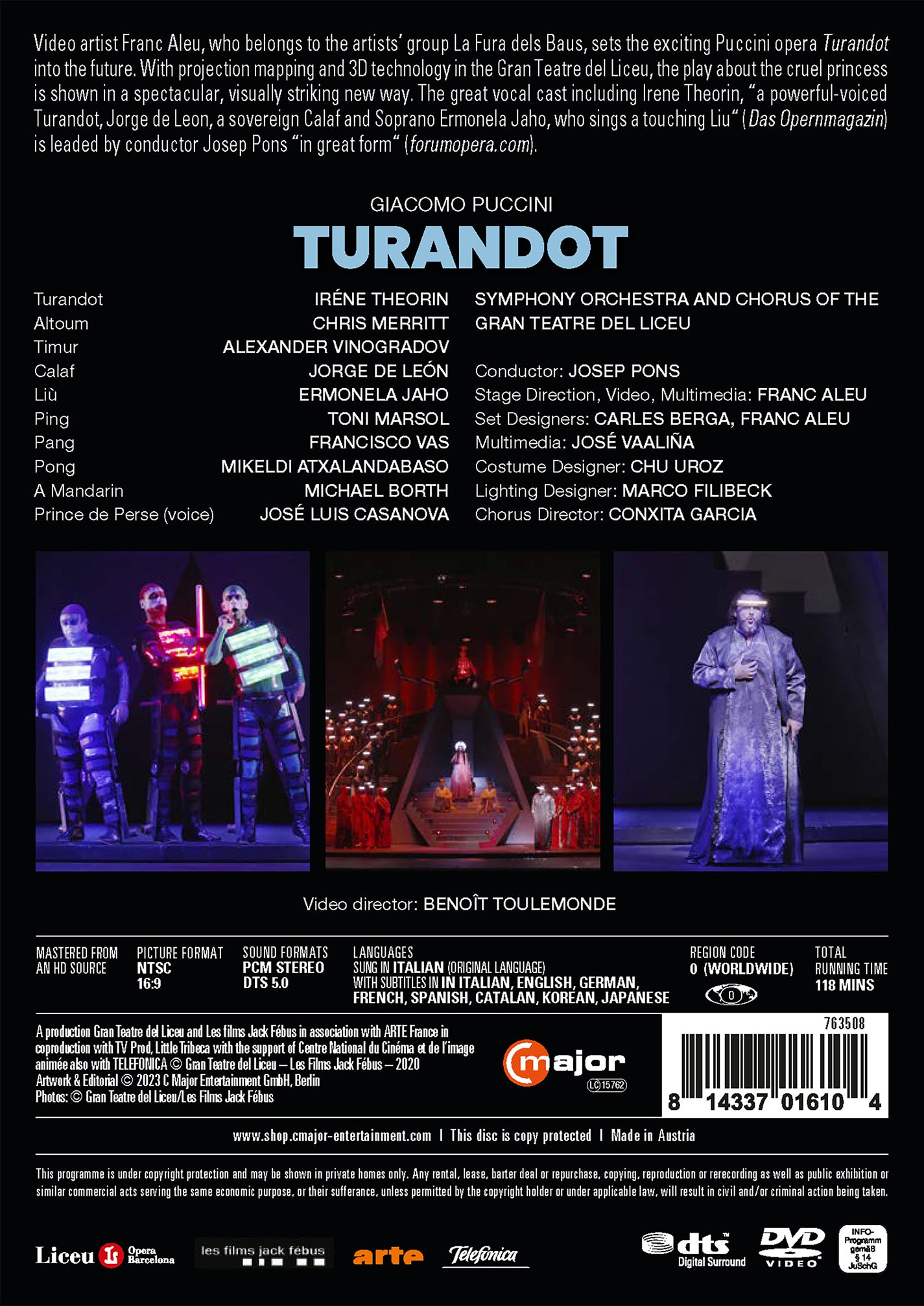 Puccini: Turandot [DVD Video]
