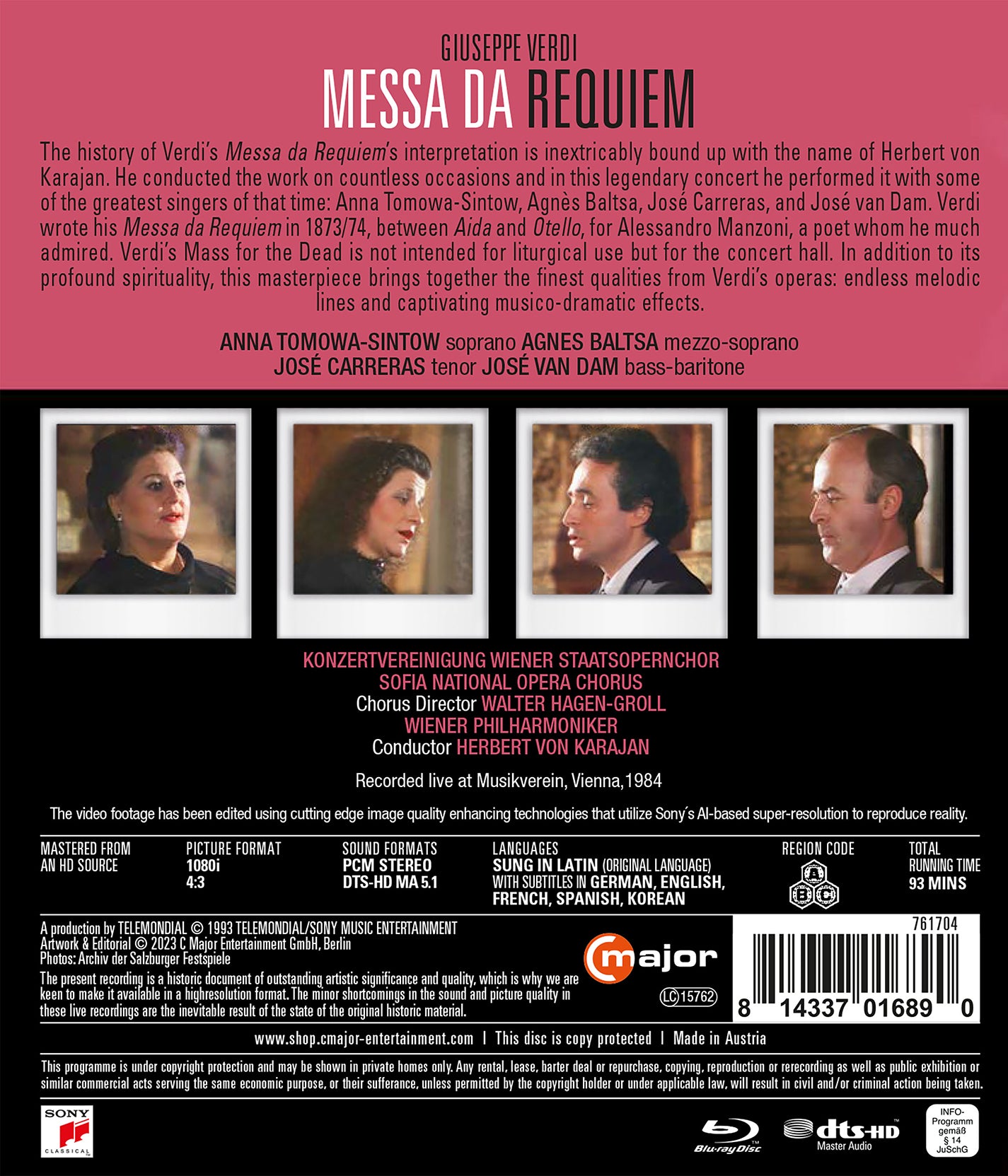 Verdi: Messa da Requiem [Blu-ray]