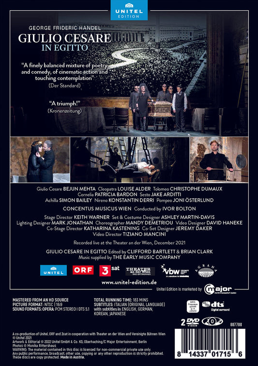 Handel: Giulio Cesare In Egitto