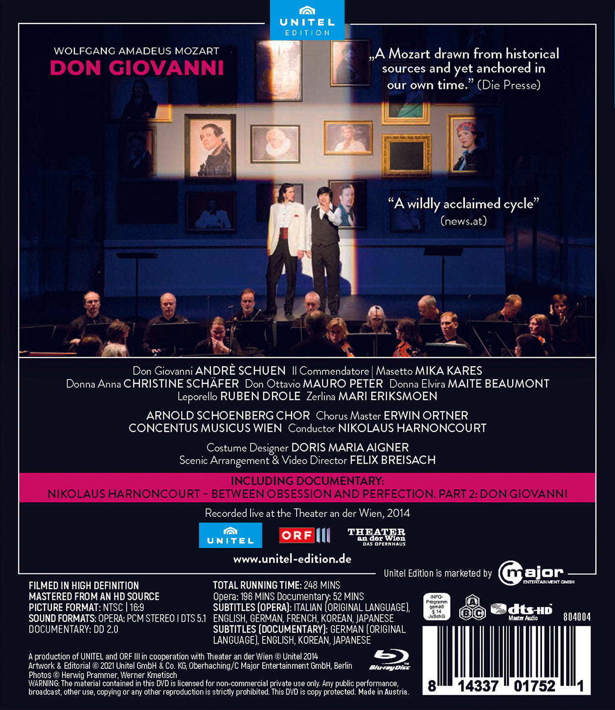 Mozart: Don Giovanni  Concentus Musicus Wien, Arnold Schoenberg Chor, Harnoncourt