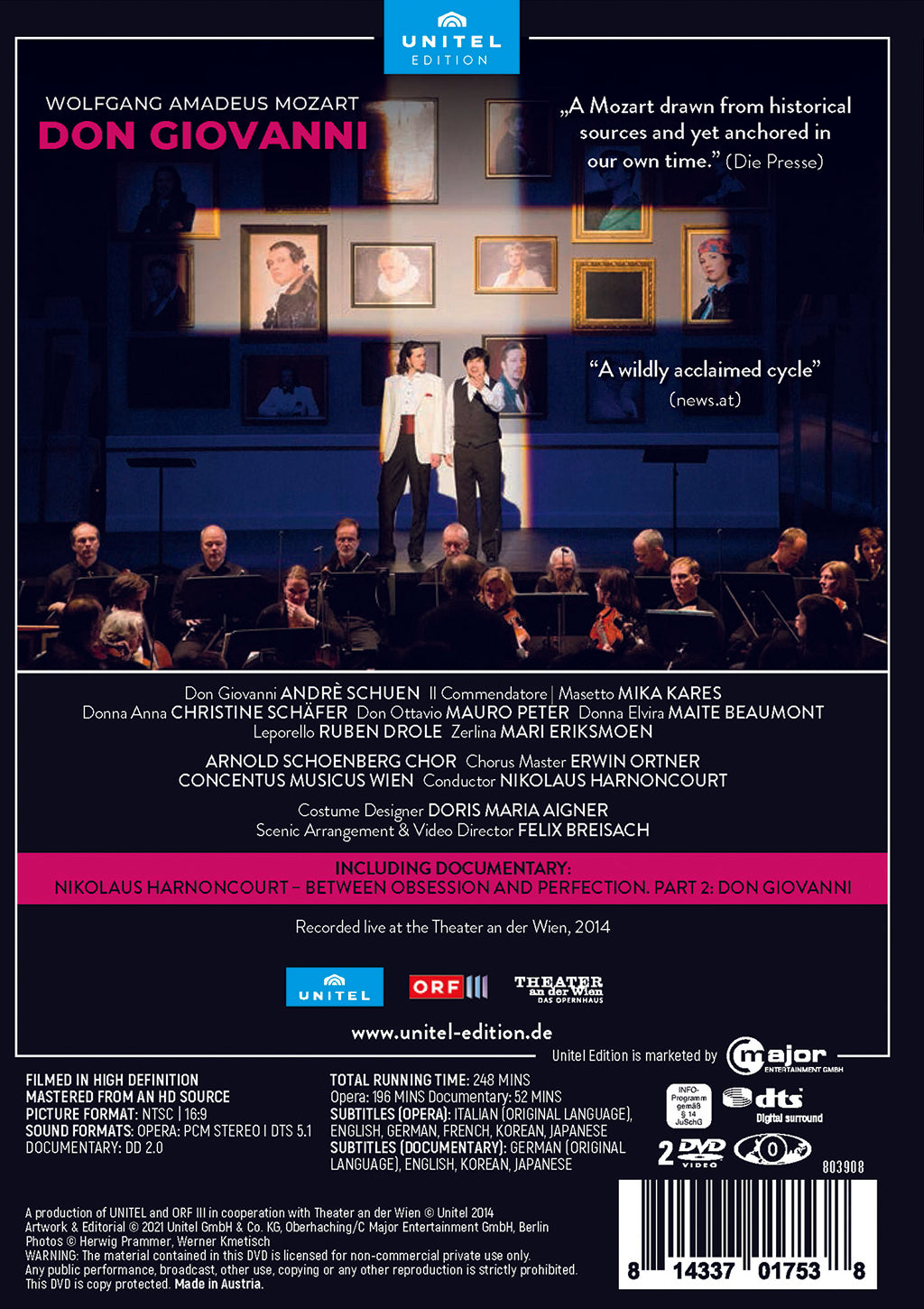 Mozart: Don Giovanni  Concentus Musicus Wien, Arnold Schoenberg Chor, Harnoncourt