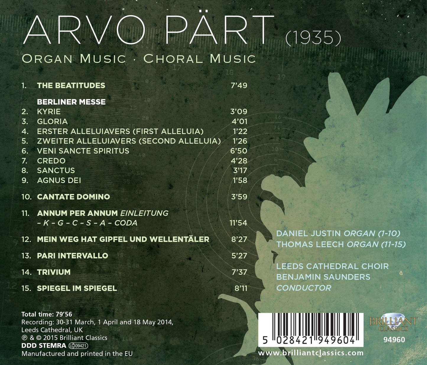 ARVO PART: Organ Music / Choral Music
