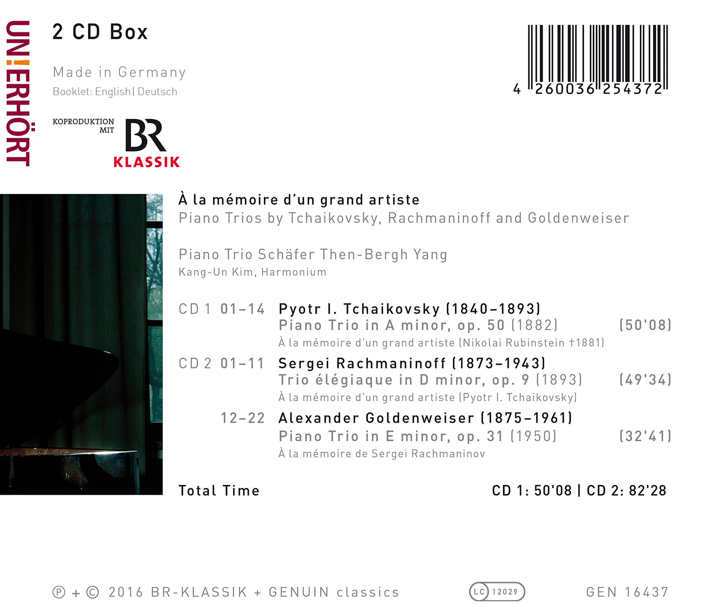 À la mémoire d'un grand artiste: Piano Trios by Tchaikovsky,