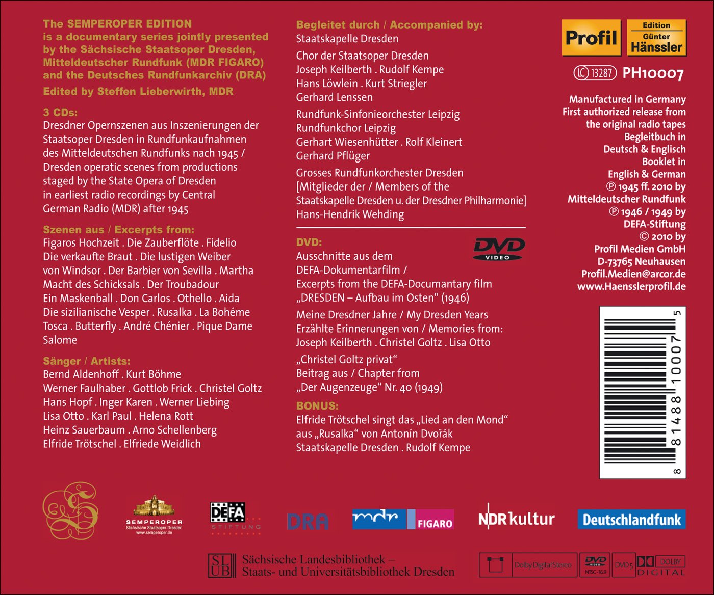 Semperoper Edition, Vol. 1