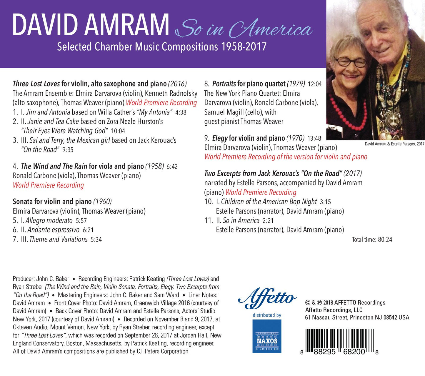 David Amram: So in America