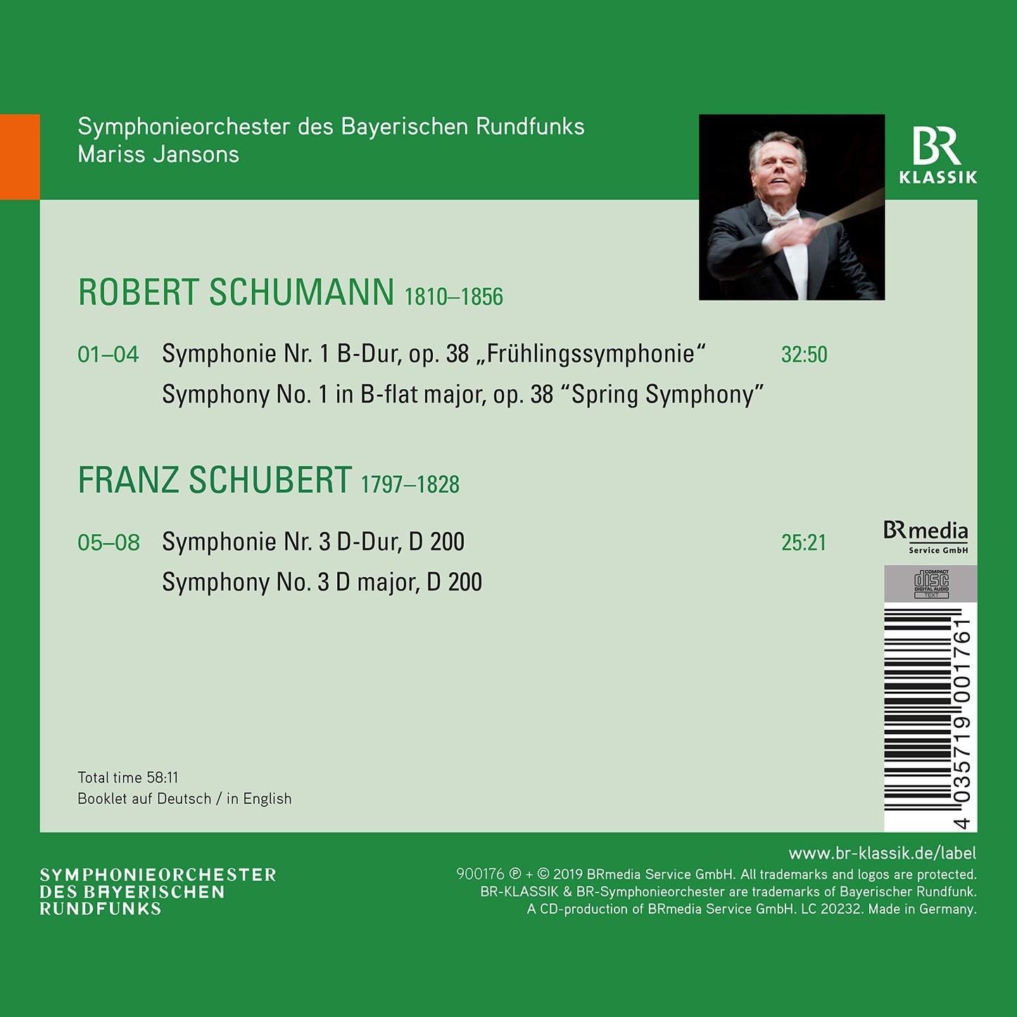 Schumann: Symphony No. 1 - Schubert: Symphony No. 3