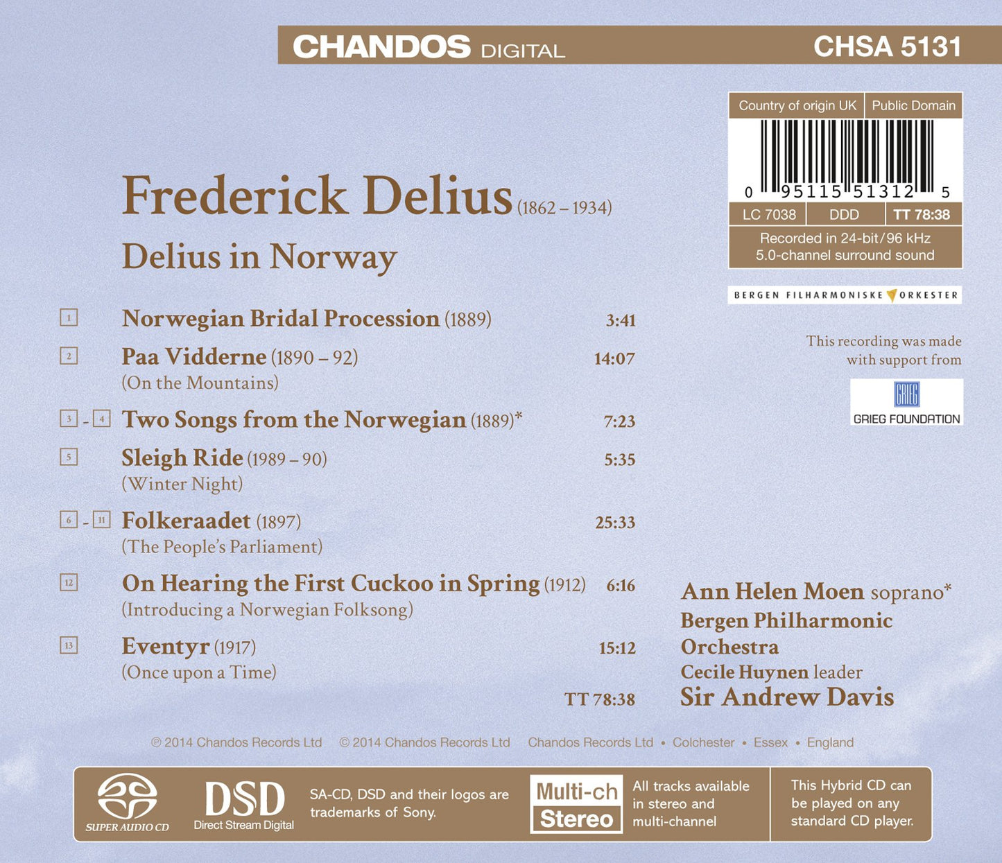 Delius in Norway