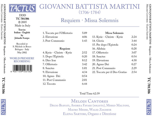 Martini: Requiem - Missa Solemnis
