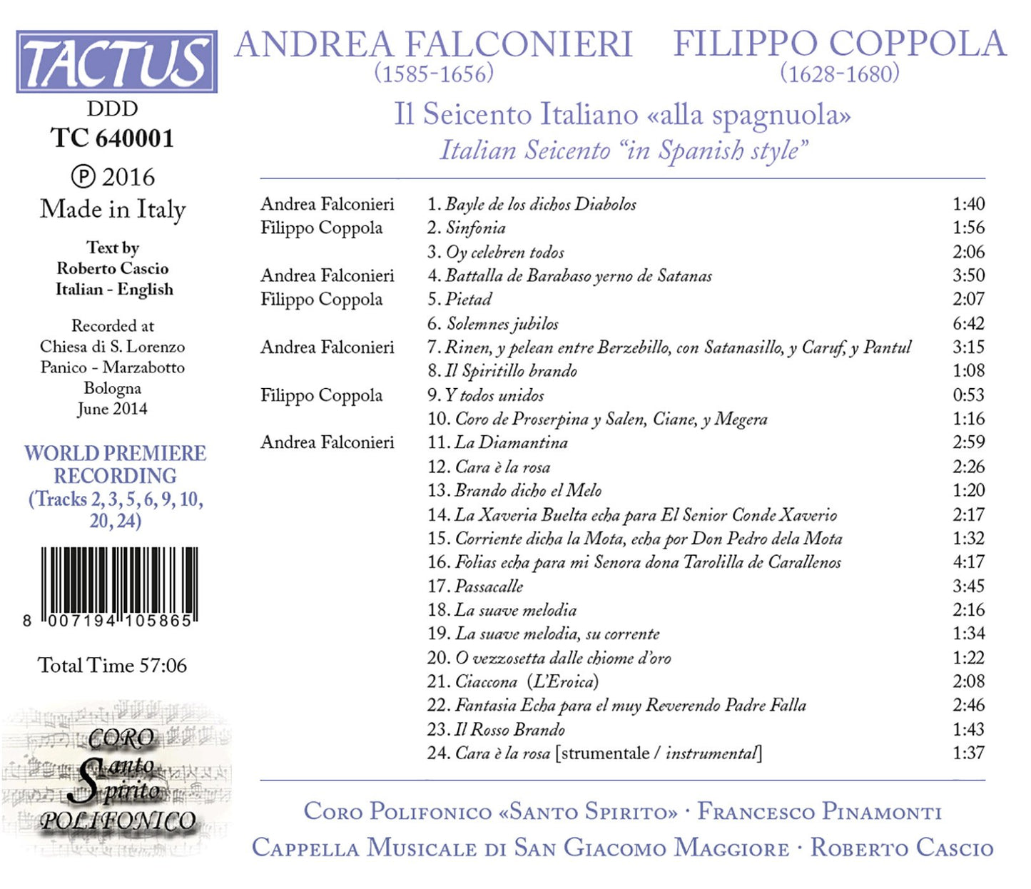 Il seicento italiano alla spagnuola