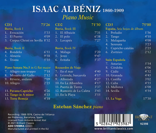 Albéniz: Iberia - España - Recuerdos De Viaje - Sonata No. 5  Esteban Sanchez