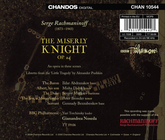 Rachmaninov, S.: Miserly Knight (The) [Opera]