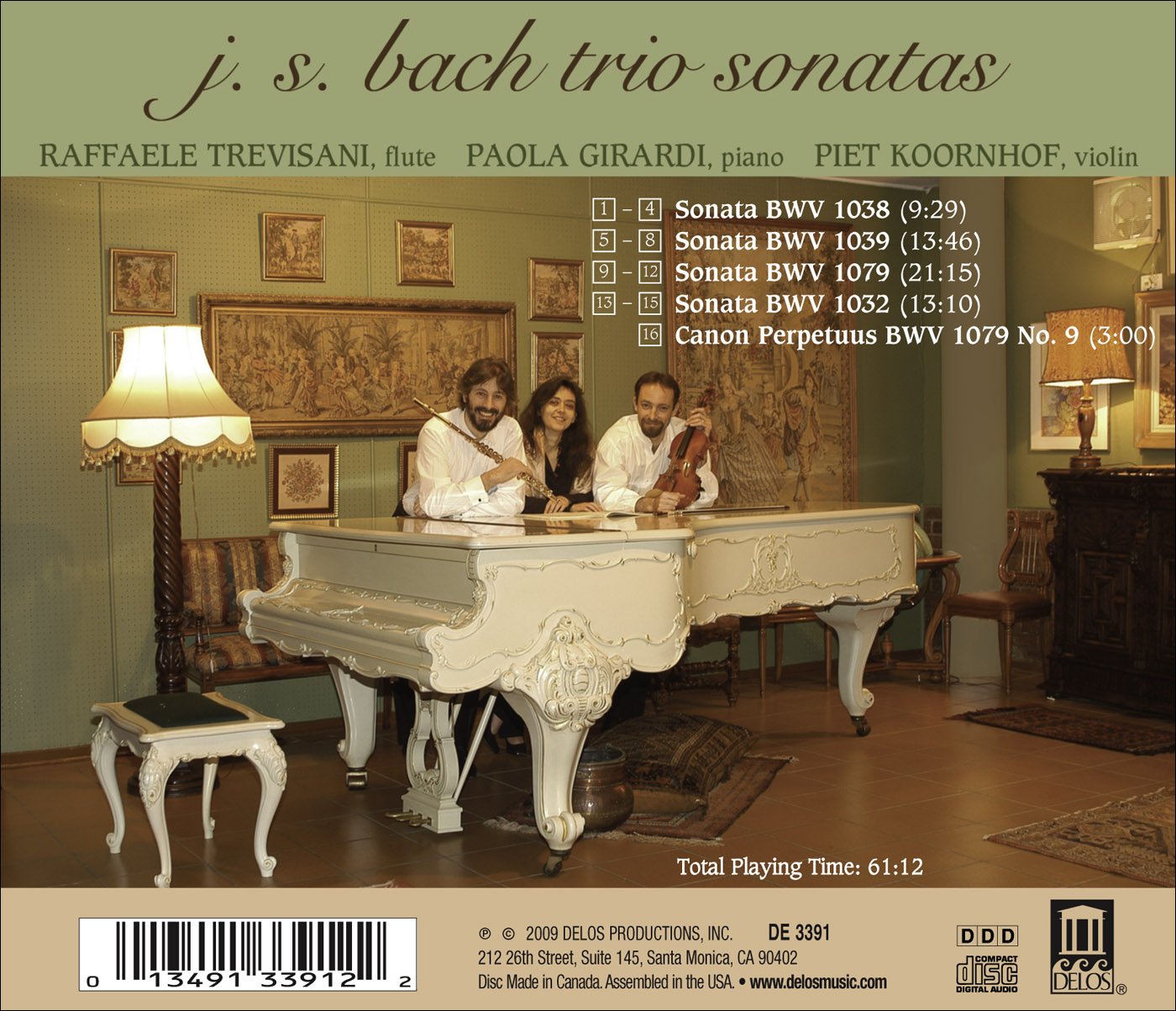 Bach, J.S.: Flute Sonatas, Bwv 1032, 1038 / Trio Sonata, Bwv