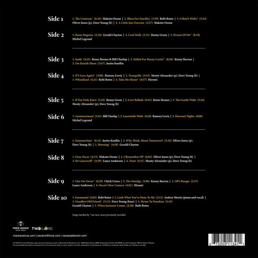 To Oscar, With Love / Oscar Peterson (LP)