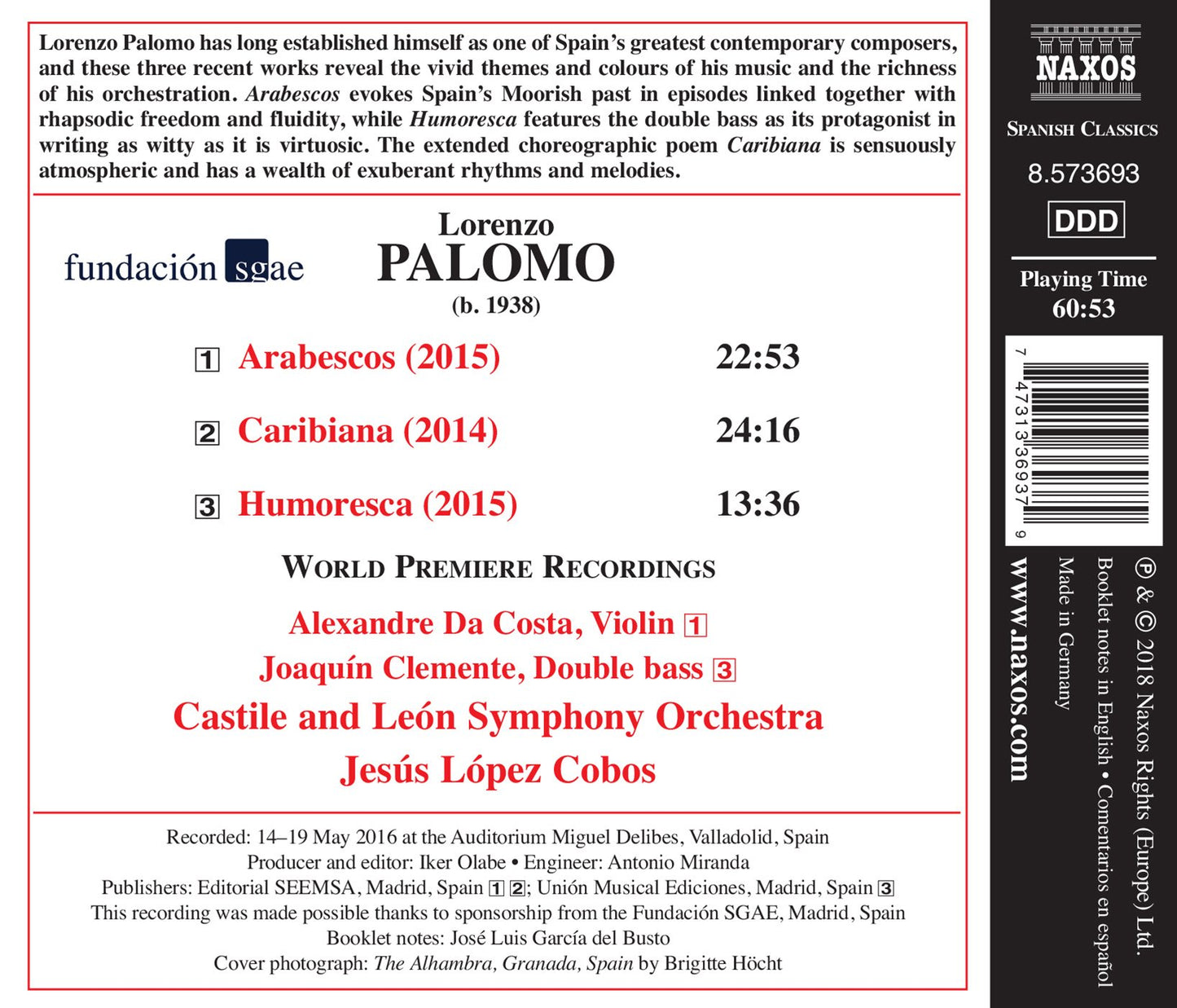Palomo: Arabescos, Caribiana & Humoresca