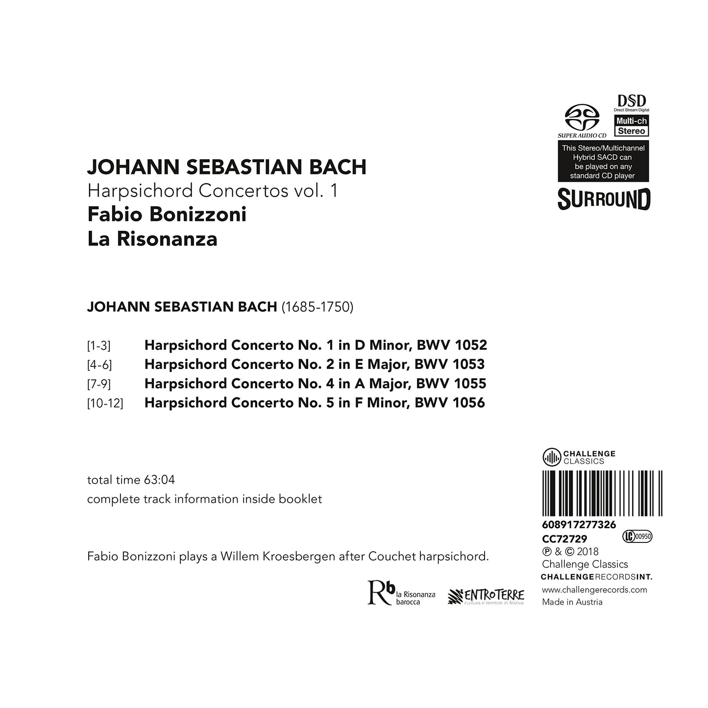 V1: HARPSICHORD CONCERTOS
