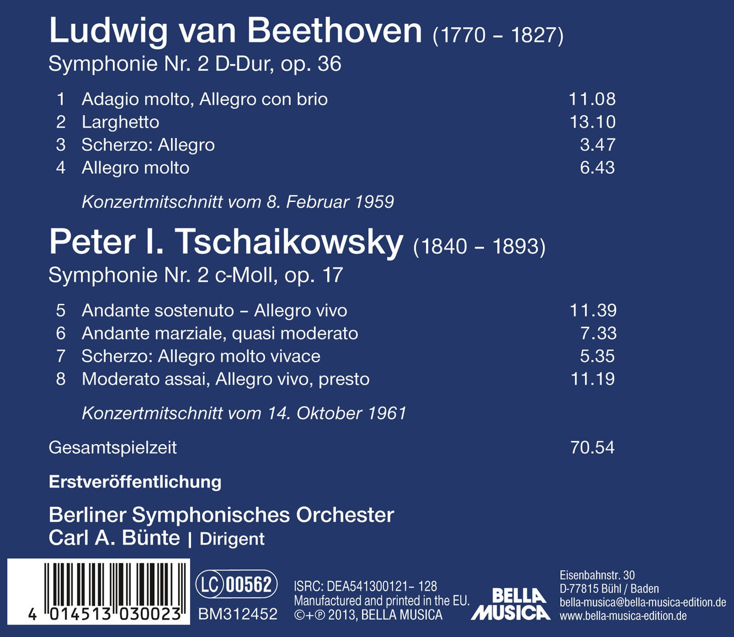 BEETHOVEN & TCHAIKOVSKY