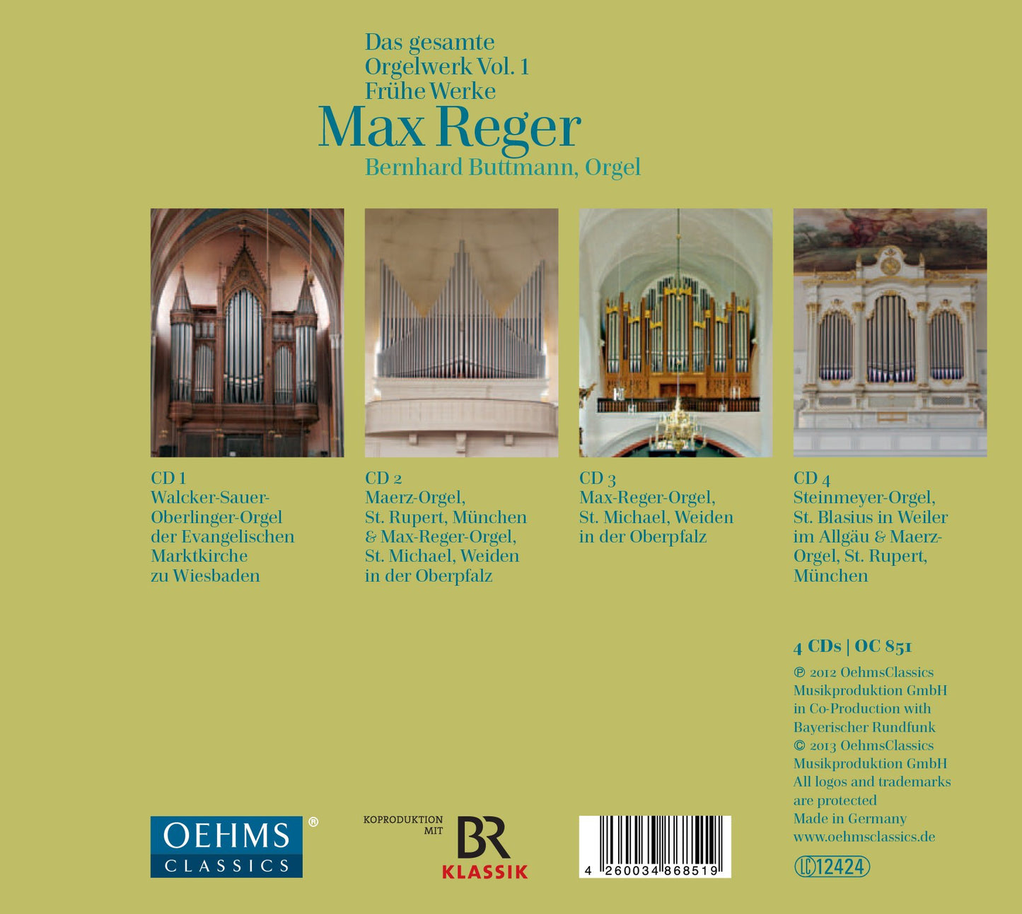 Reger: Das gesamte Orgelwerk, Vol. 1
