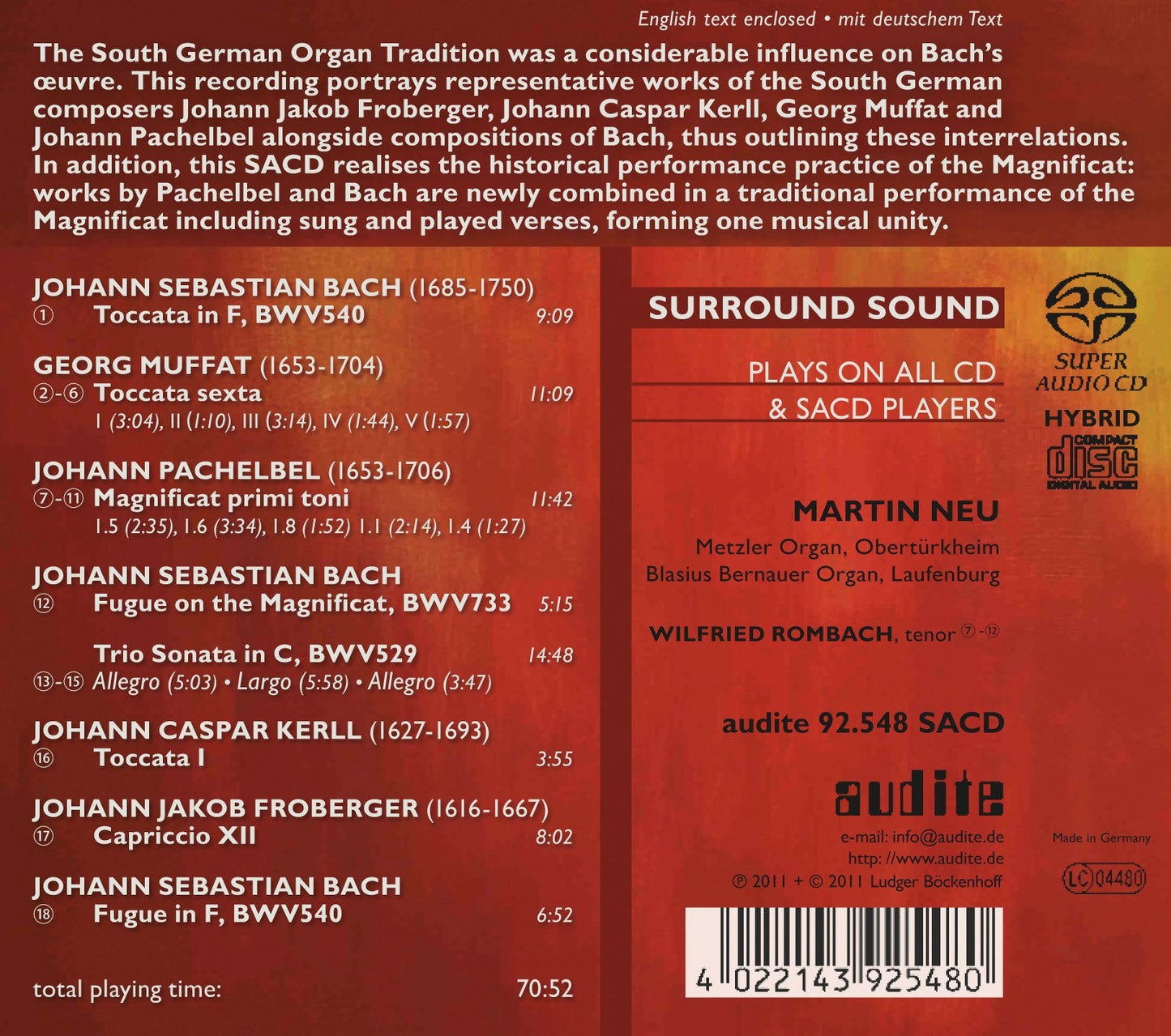 Bach and the South German Tradition, Vol. 2